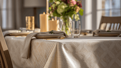 How to Style Square Tablecloths on Any Table: Big, Small, Round, or Rectangle