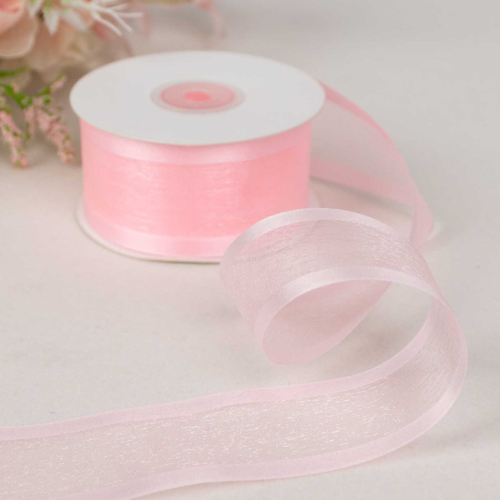 1.5 inch x 25 yards Satin Edge ORGANZA RIBBON Wedding FAVORS Crafts  Invitations