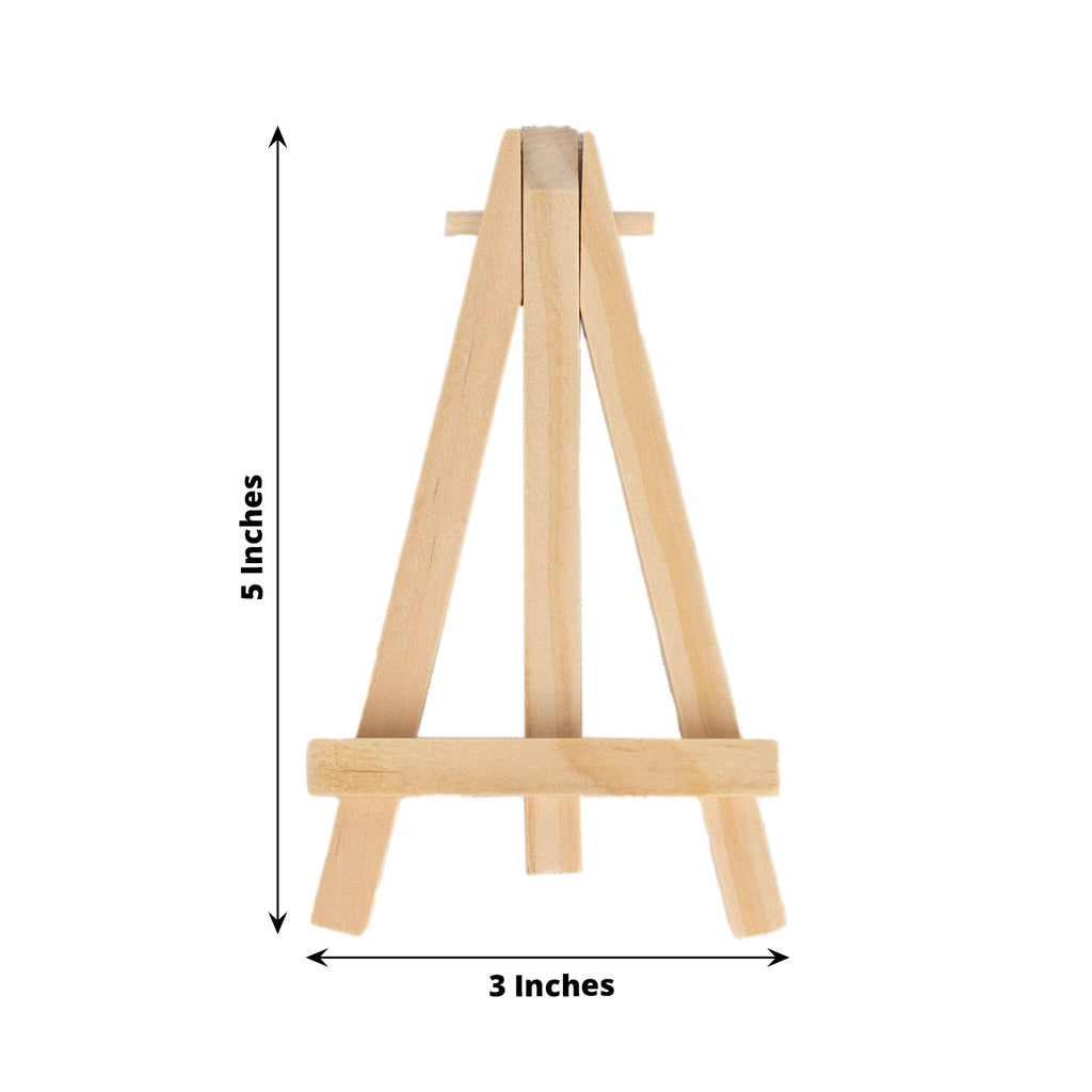 Natural Mini DIY Tabletop Wooden Easel Stand