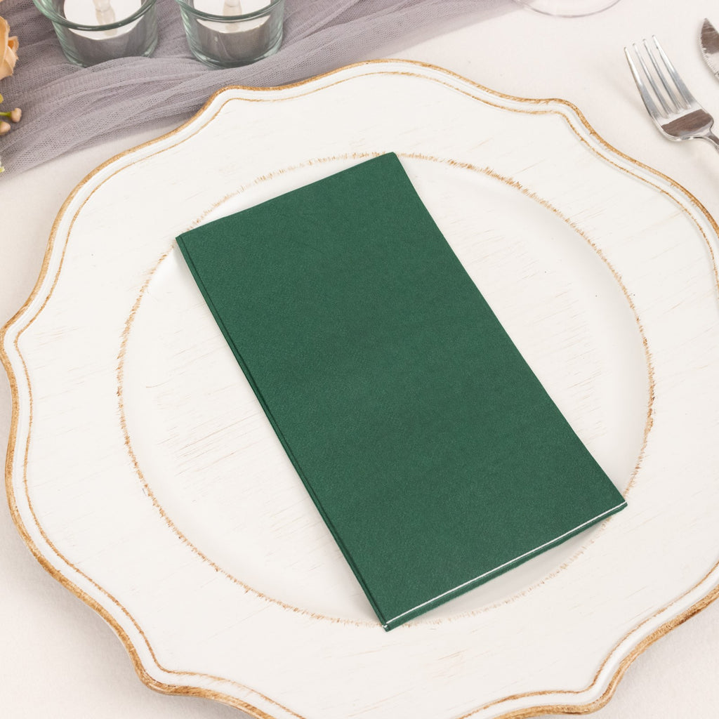 Green Embroidered Linen Napkins, Green Edge Napkins, Linen Napkins, Dinner  Napkins, Wedding Napkins, Party Napkins, Holiday Napkins – Decorable