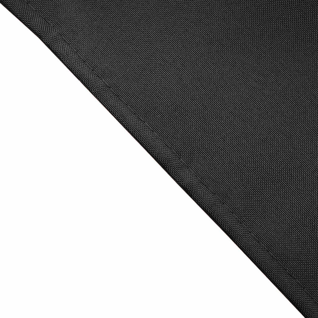 Efavormart 5 Pack Black Premium Scuba Cloth Napkins, Wrinkle-Free Reusable Dinner Napkins