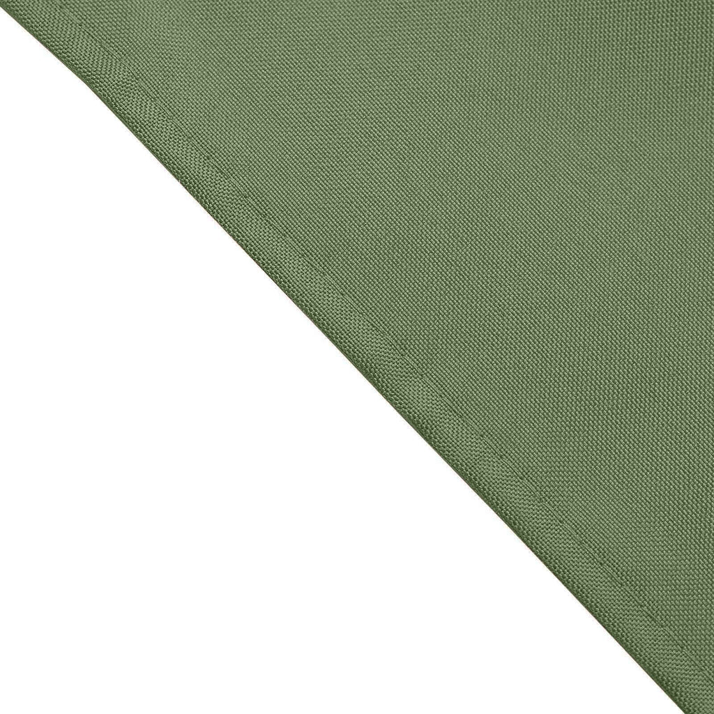 5 Pack Olive Green Seamless Cloth Dinner Napkins, Wrinkle