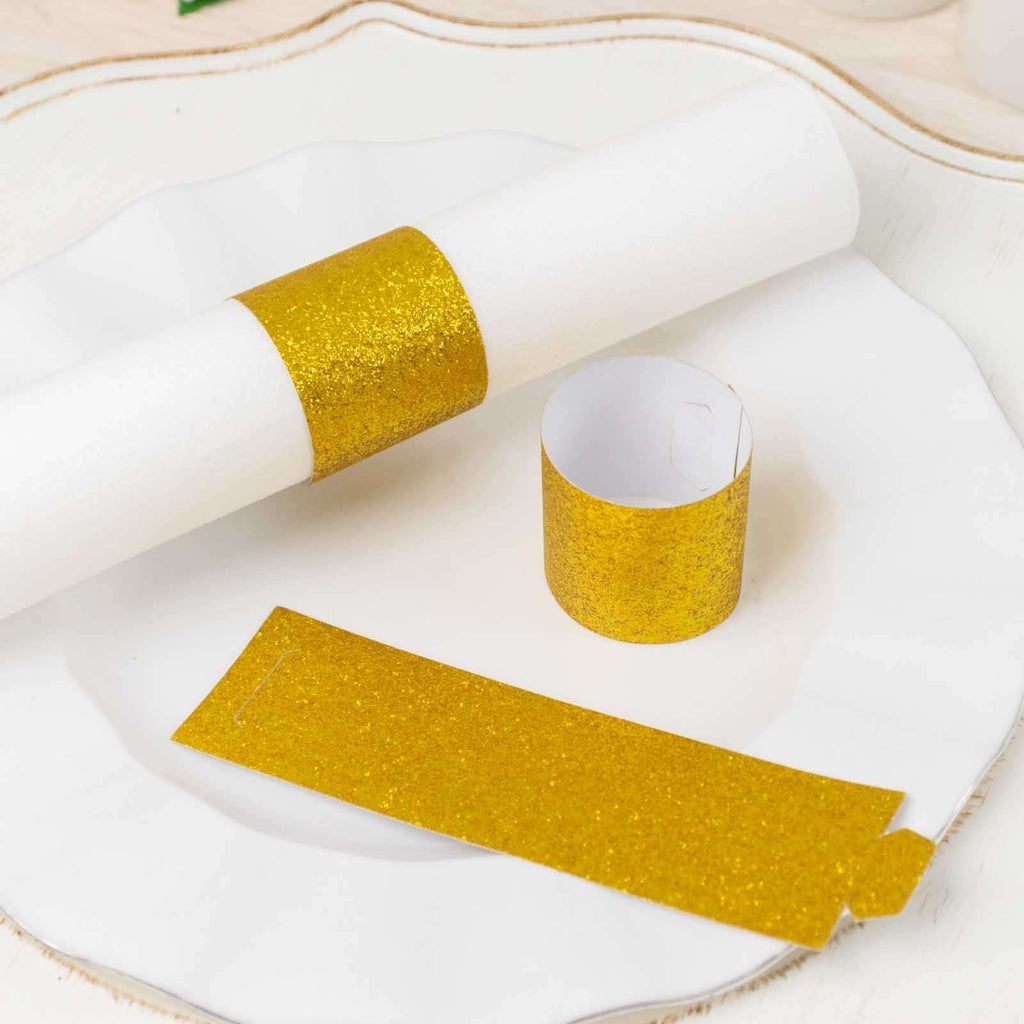 Glitter 2025 napkin rings