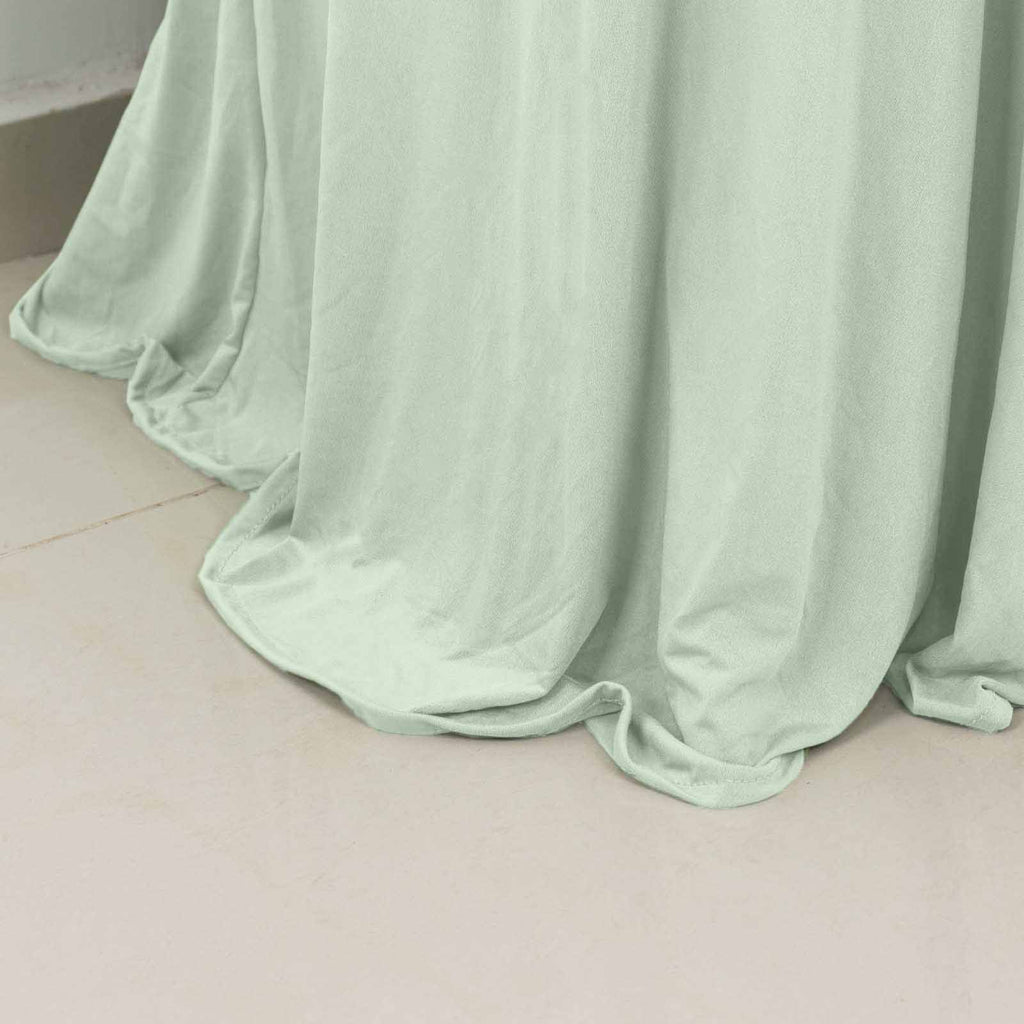 Sage Green Spandex Cocktail Table Cover 