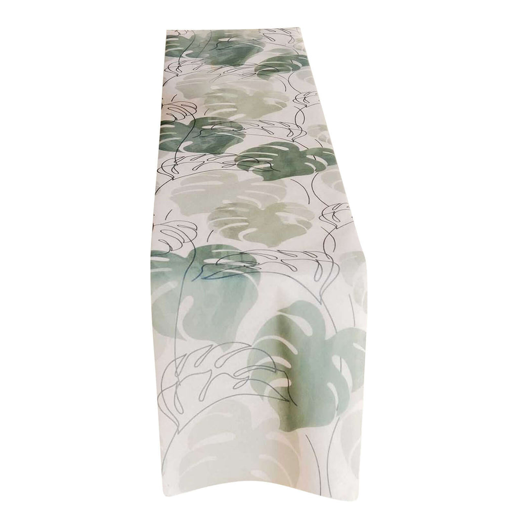 Decorative Paper Table Runner - Monstera Leaf