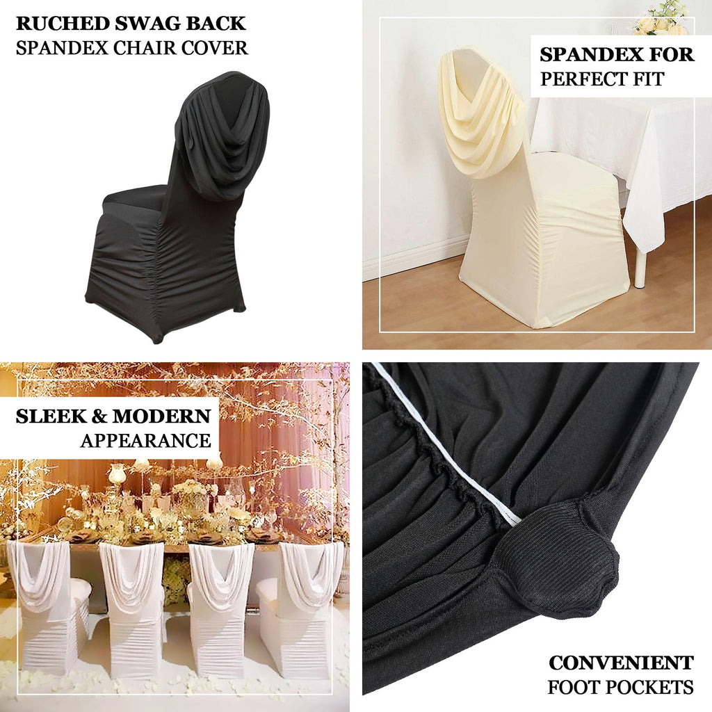 Ruched Spandex Banquet Chair Covers