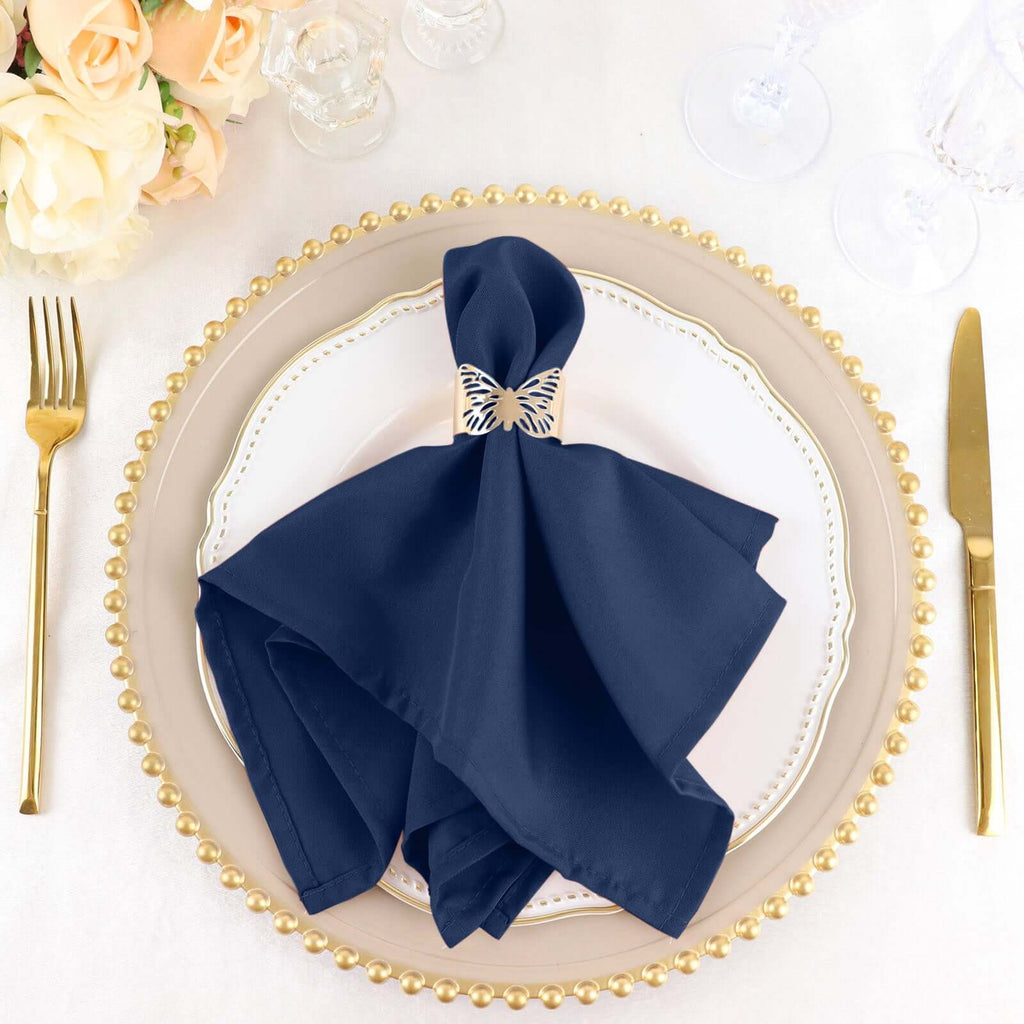 Navy Blue Linen Napkins for Christmas, Holiday Table. Natural Linen Cloth  Napkins for Thanksgiving Day. Napkin Set of 2, 4, 6. Various Color 