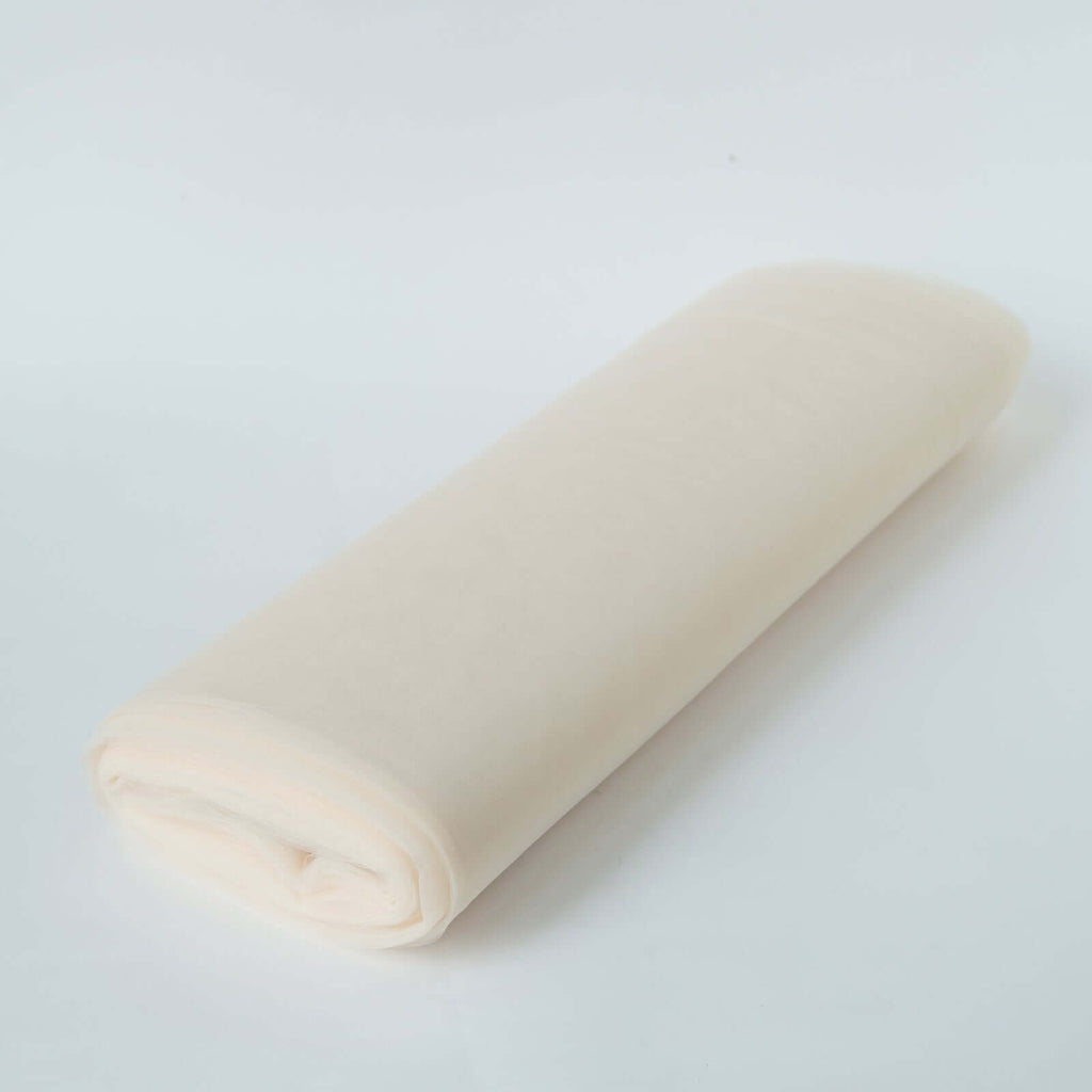 White Tulle Fabric Bolt, Sheer Fabric Spool Roll