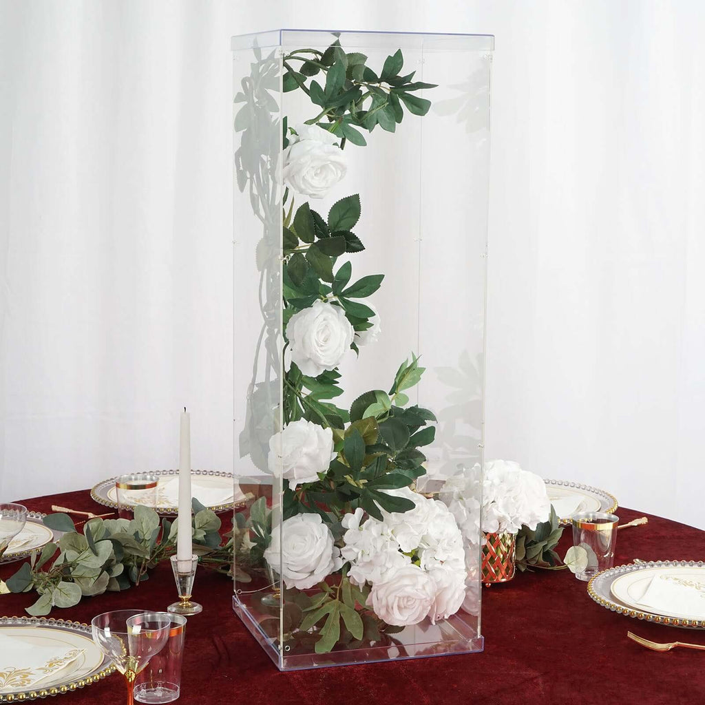 CLEAR ACRYLIC PEDESTAL – Floral Props and Design