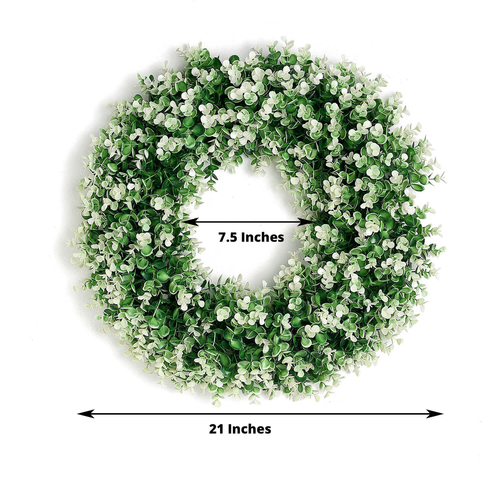 White Tip Artificial Genlisea Leaf Wreath