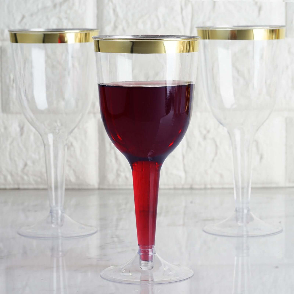  Twine Gilded Tumblers, Gold Rimmed Clear Cocktail