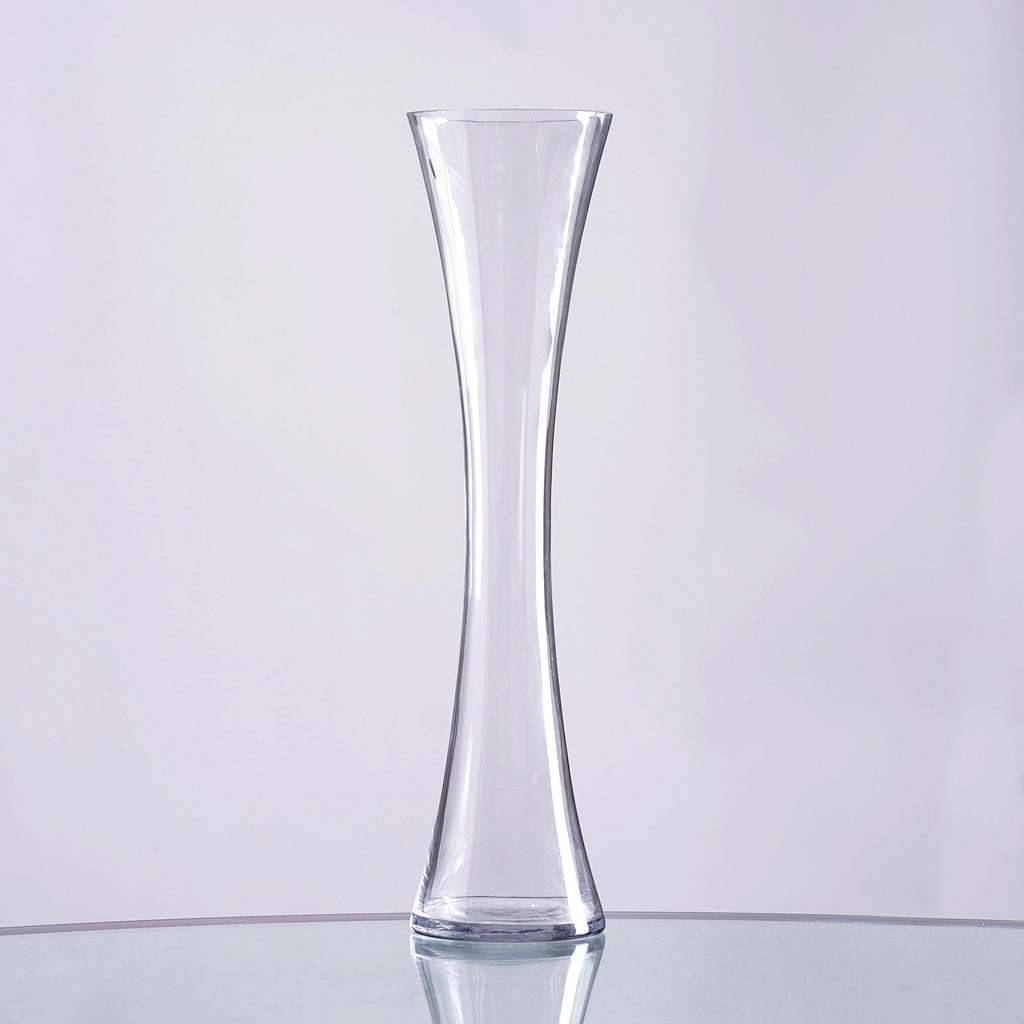 Acopa 5 7/8 Hourglass Glass Bud Vase - 12/Case