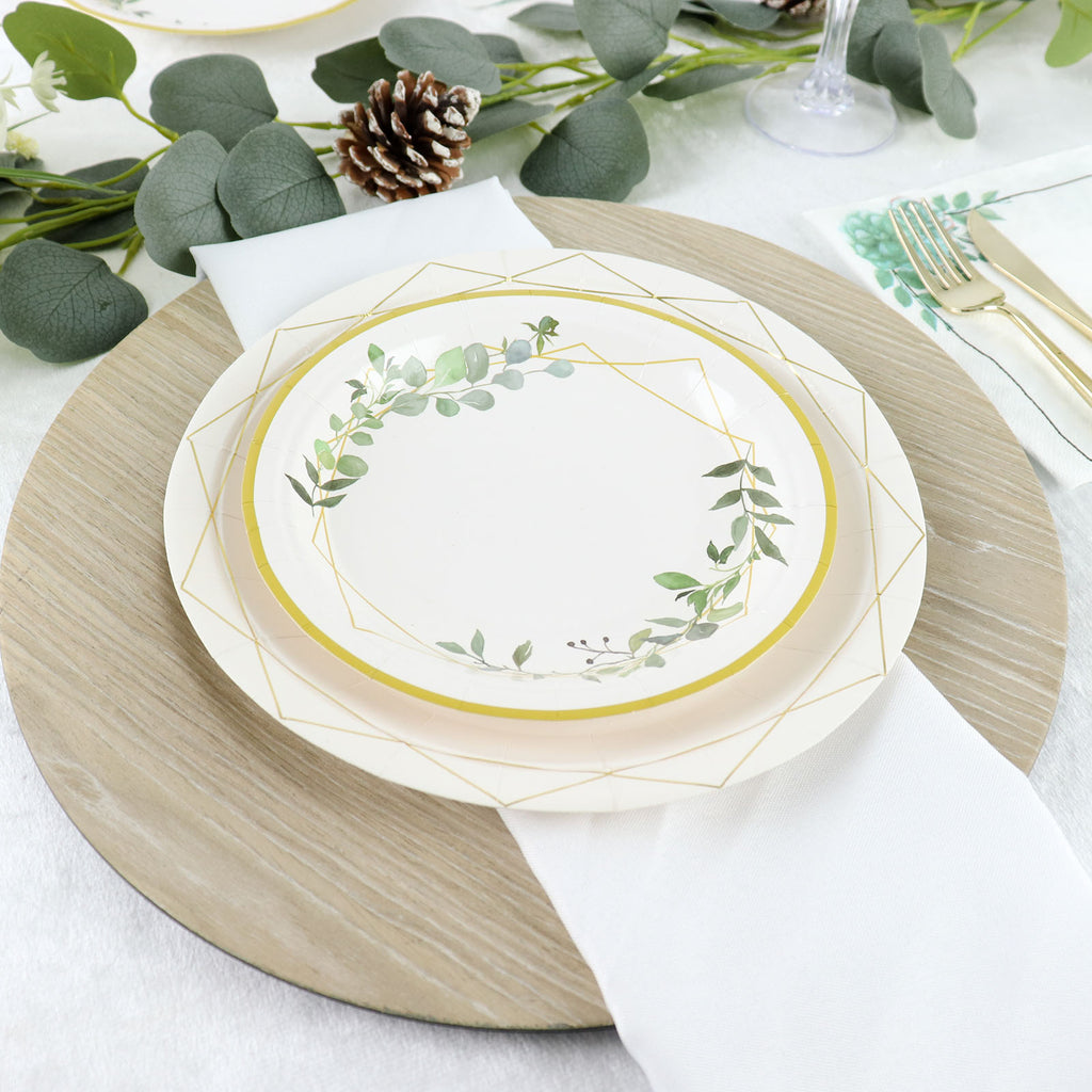 Gold Chinoserie Heavy Duty Paper Plates