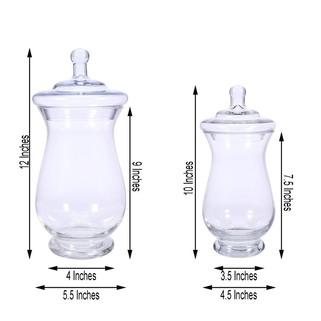 at Home Clear Glass Apothecary Jar, 10