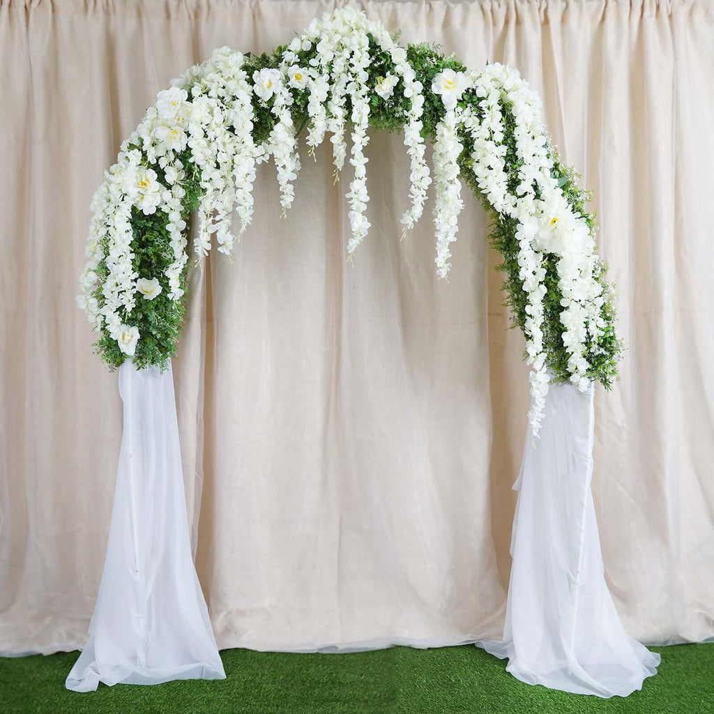 7ft Metal Wedding Arch Flower Frame 