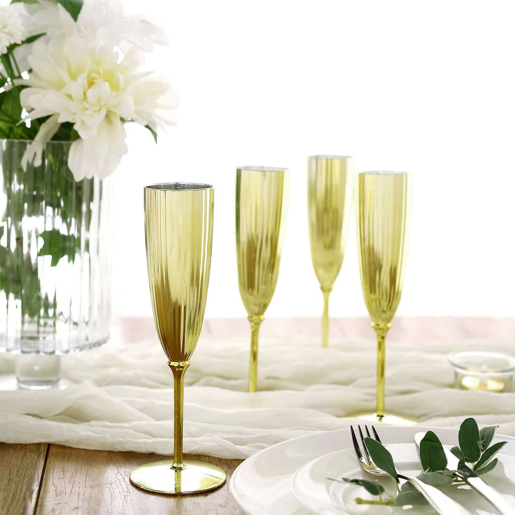 Elegant plastic deals champagne flutes