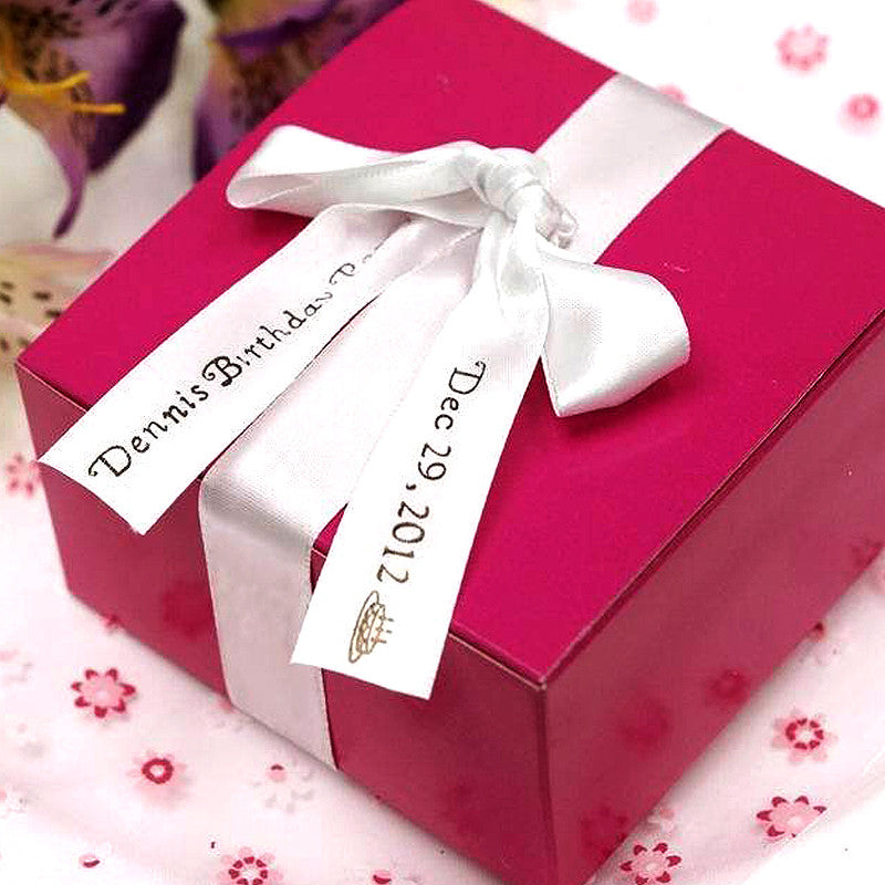 100 Yards Cotton Ribbon Customized Logo Wedding Decorate Handmade Mark  Label Cake Flower Store Gift Package