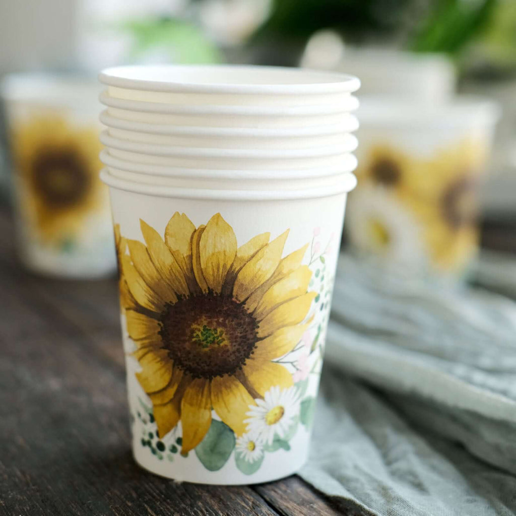 Sunflower Party Paper Table Runner