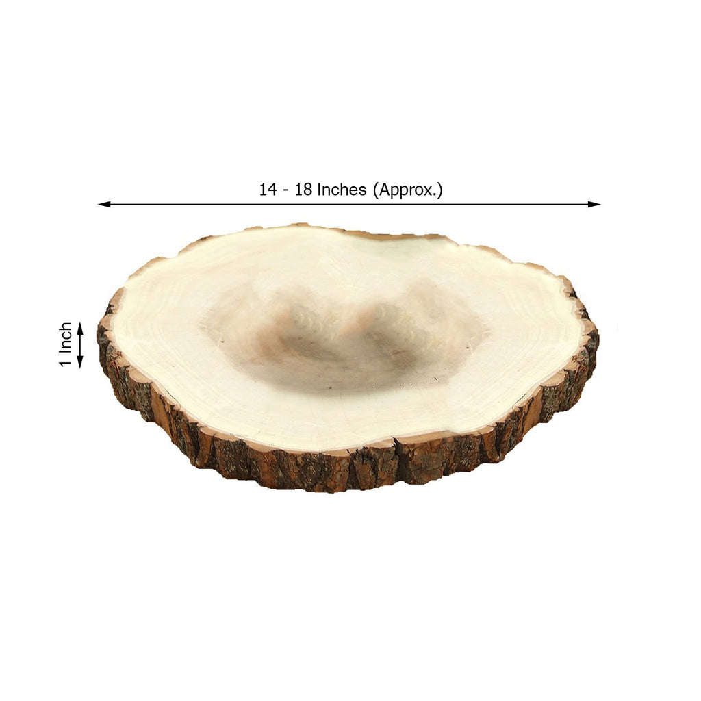 18 Dia, Extra Large Rustic Natural Wood Slices, Round Poplar Wooden Slab, Table  Centerpieces