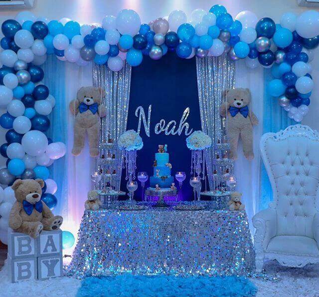 Adorable Teddy Bear-Themed Baby Boy Shower Ideas