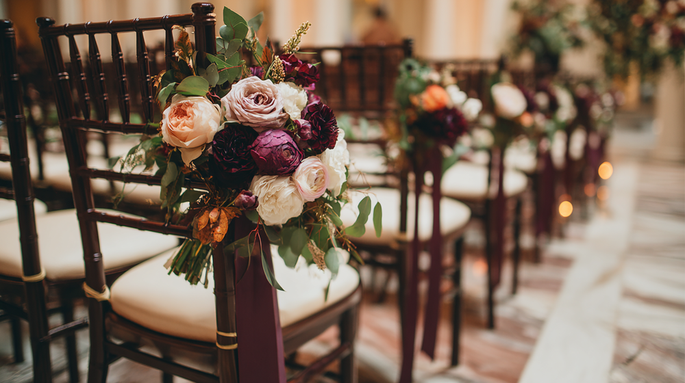 Burgundy Flower Ideas for Fall Wedding