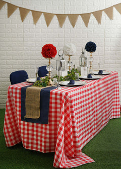 An All American Summer Backyard Picnic Table Set up