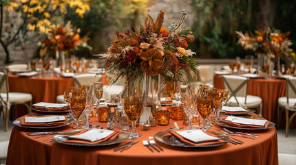 Best Tablecloth Colors for a Stunning Fall Wedding