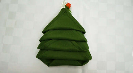 Christmas Tree Napkin Folding