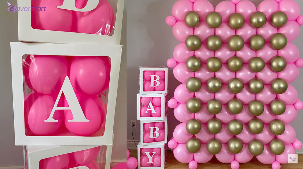 Crafting Beautiful Baby Shower Boxes and Balloon Displays