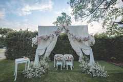 Creating a Romantic Arch with Artificial Flowers Ideas