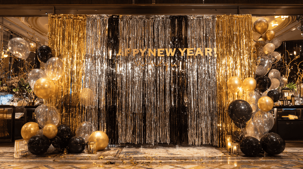 Gatsby Glam New Year's Eve Photo Backdrop