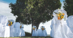 How Do You Put A Satin Chair Cover On?