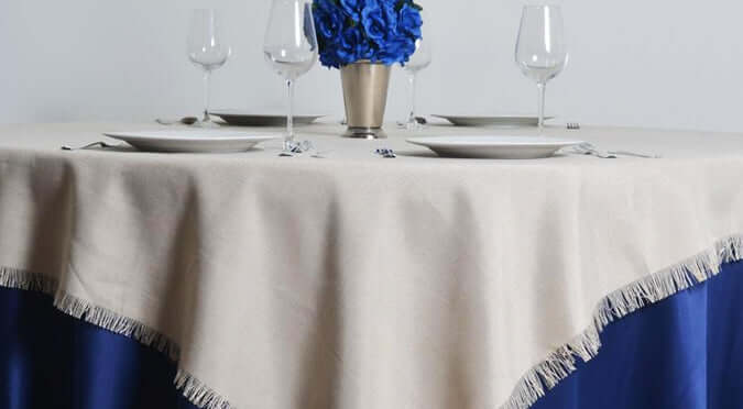 New Arrival! Fringed Faux Burlap!!