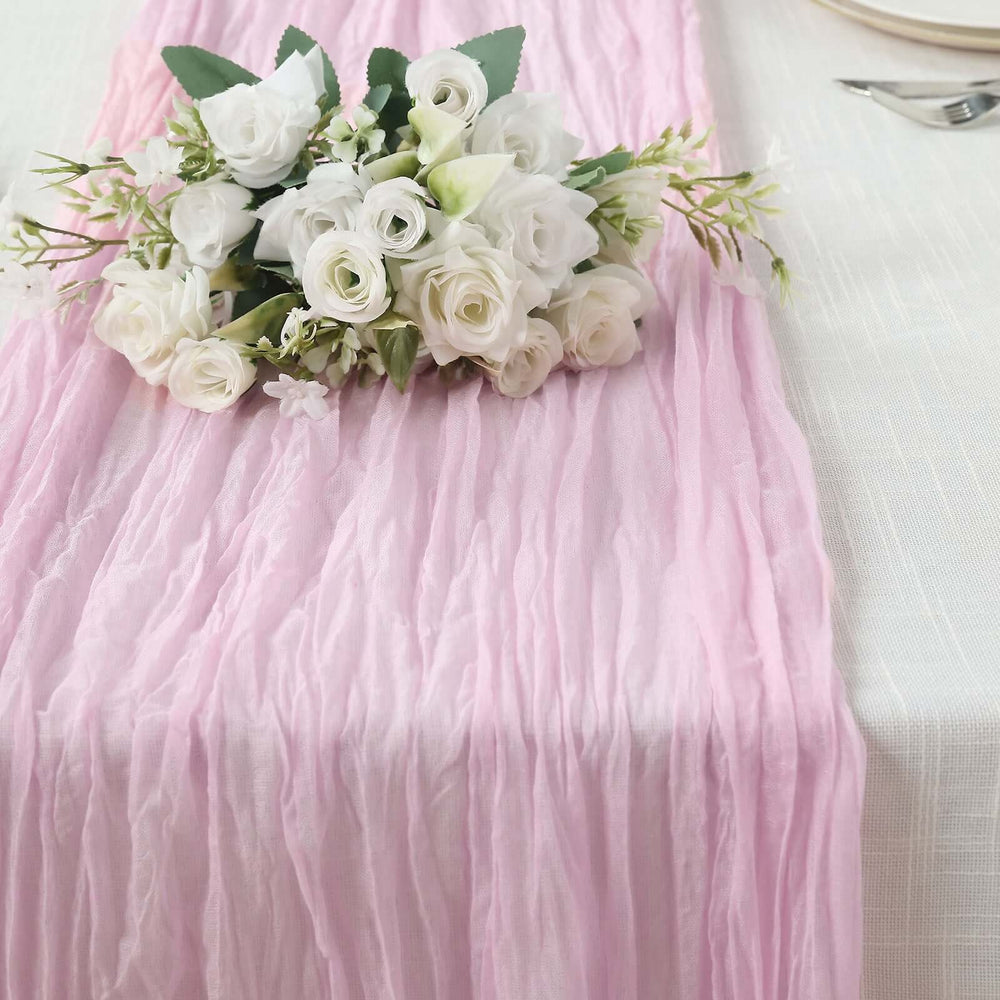Style Your Event with a Cheesecloth Table Runner for Elegance