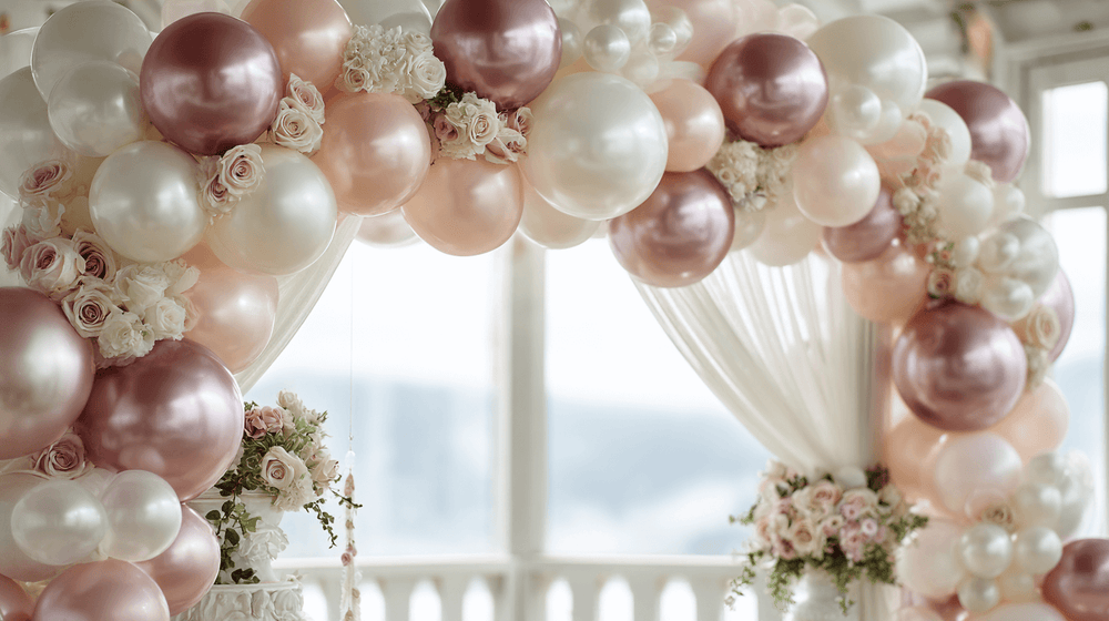 Styling a Pearl Balloon Garland for Decoration