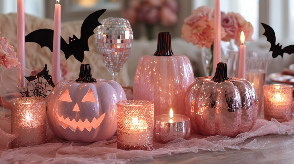 Pink Halloween Party Decorations that Pop