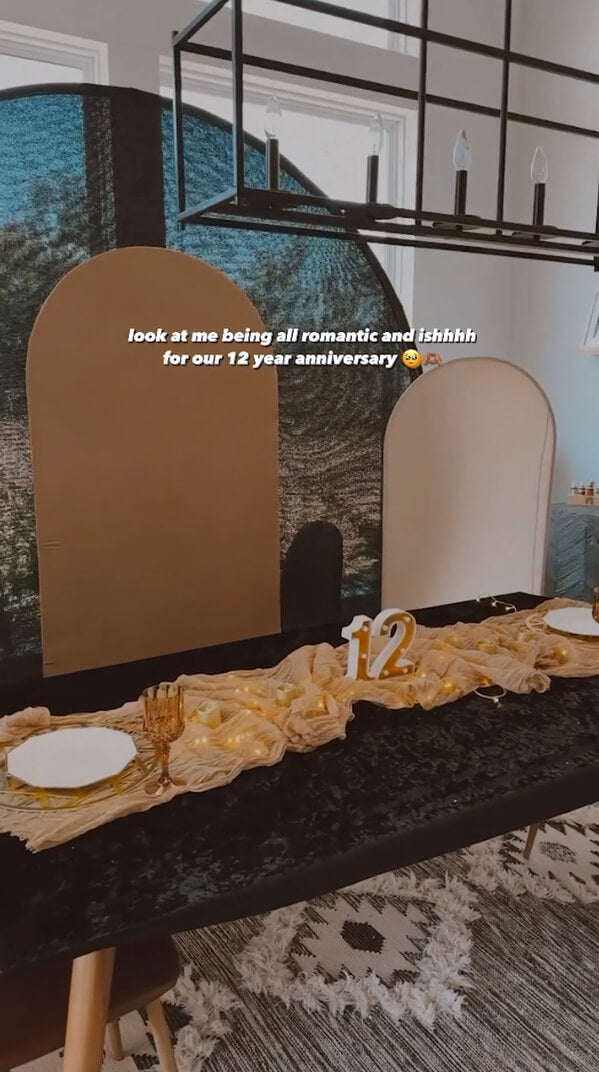 Romantic Anniversary Table Setup Ideas