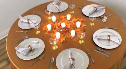 Round Table Autumn Tablesetting