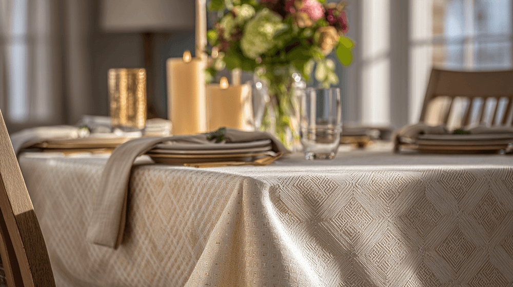 Styling Square Tablecloths on any Table