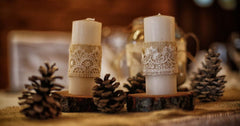 Usher In A Rustic Charm With Unique Wooden Candle Holders