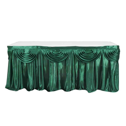 Satin Shimmer Table Skirts