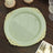 10 Pack | 10inch Round Plastic Dinner Plates in Vintage Sage Green