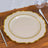10 Pack | 10inch Taupe Gold Plastic Dinner Plates, Disposable Tableware Round