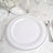 Tres Chic Silver Rimmed White Disposable Plastic 10 Inch Dinner Plates 10 Pack