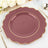 Cinnamon Rose Hard Plastic Dinner Plates With Gold Rim