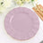 10 Pack | 11 Lavender Lilac Plastic Party Plates With Gold Ruffled Rim, Round Disposable Dinner Pla