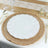 10 Pack | 11 White Plastic Party Plates With Gold Ruffled Rim, Round Disposable Dinner Plates
