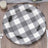 10-Pack Buffalo Plaid Paper Charger Plates – Black/White 13inch Round Disposable Table Chargers