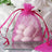 10 Pack | 3x4inch Fuchsia Organza Drawstring Wedding Party Favor Gift Bags
