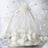 10 Pack | 4inches Ivory Organza Drawstring Wedding Party Favor Gift Bags